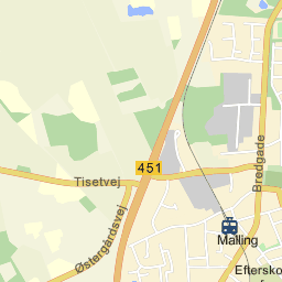 Kort Over Malling Smedegårds Allé 1 A 8340 Malling ruteplan på kort Kort Over Malling